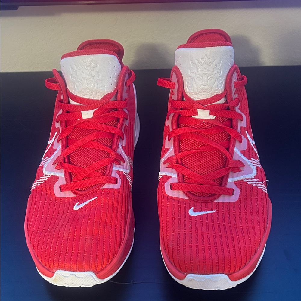 Nike Red and White Athletic Shoes